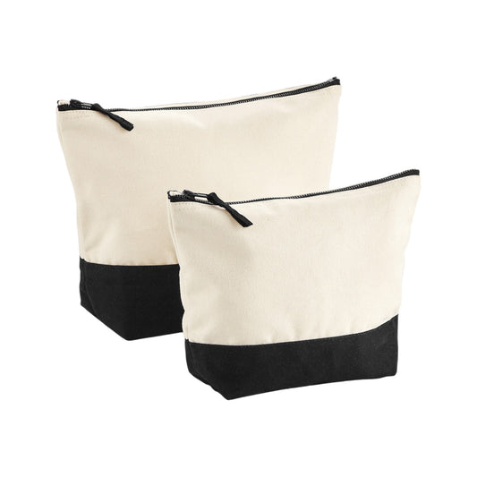Natural-Black - Front - Westford Mill Dipped Base Accessory Bag