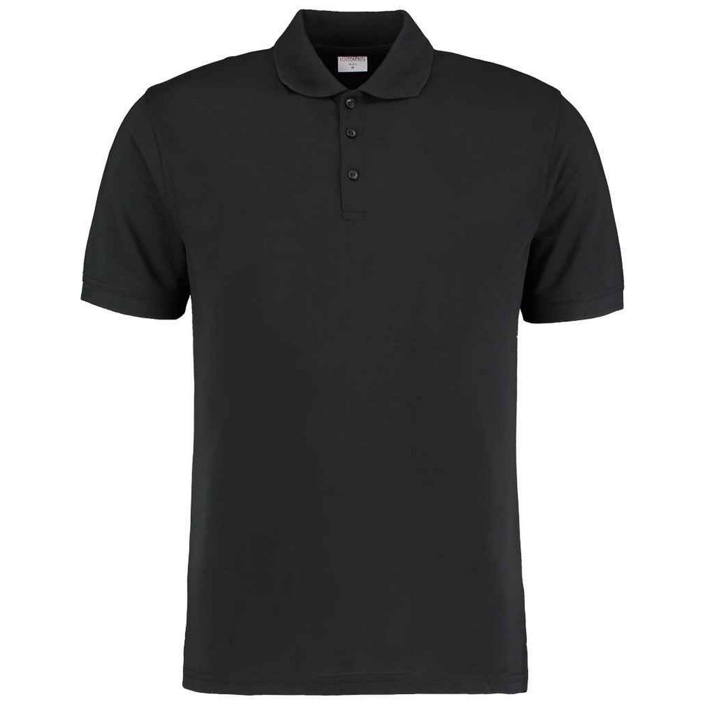 Black - Front - Kustom Kit Unisex Adult Klassic Pique Slim Polo Shirt