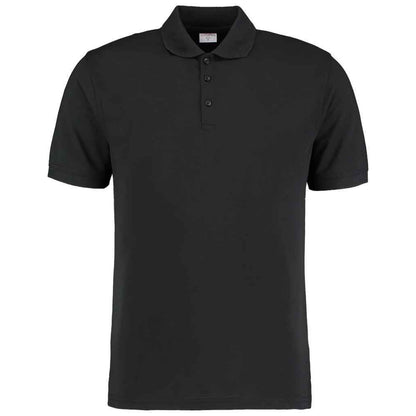 Black - Front - Kustom Kit Unisex Adult Klassic Pique Slim Polo Shirt