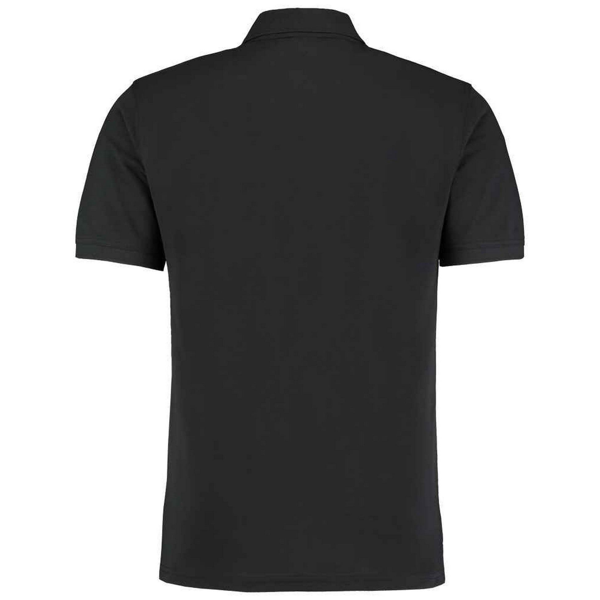 Black - Back - Kustom Kit Unisex Adult Klassic Pique Slim Polo Shirt