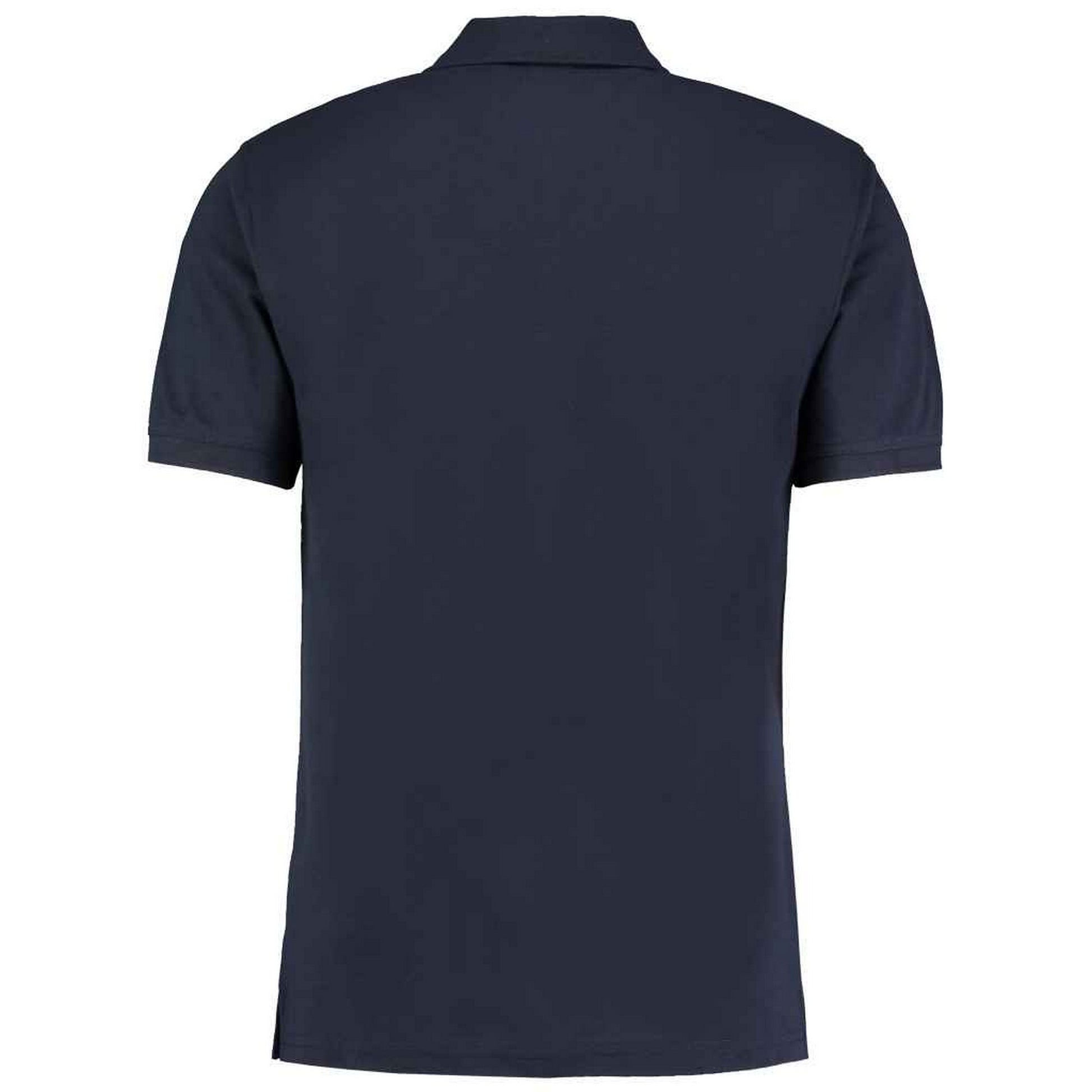 Navy - Back - Kustom Kit Unisex Adult Klassic Pique Slim Polo Shirt