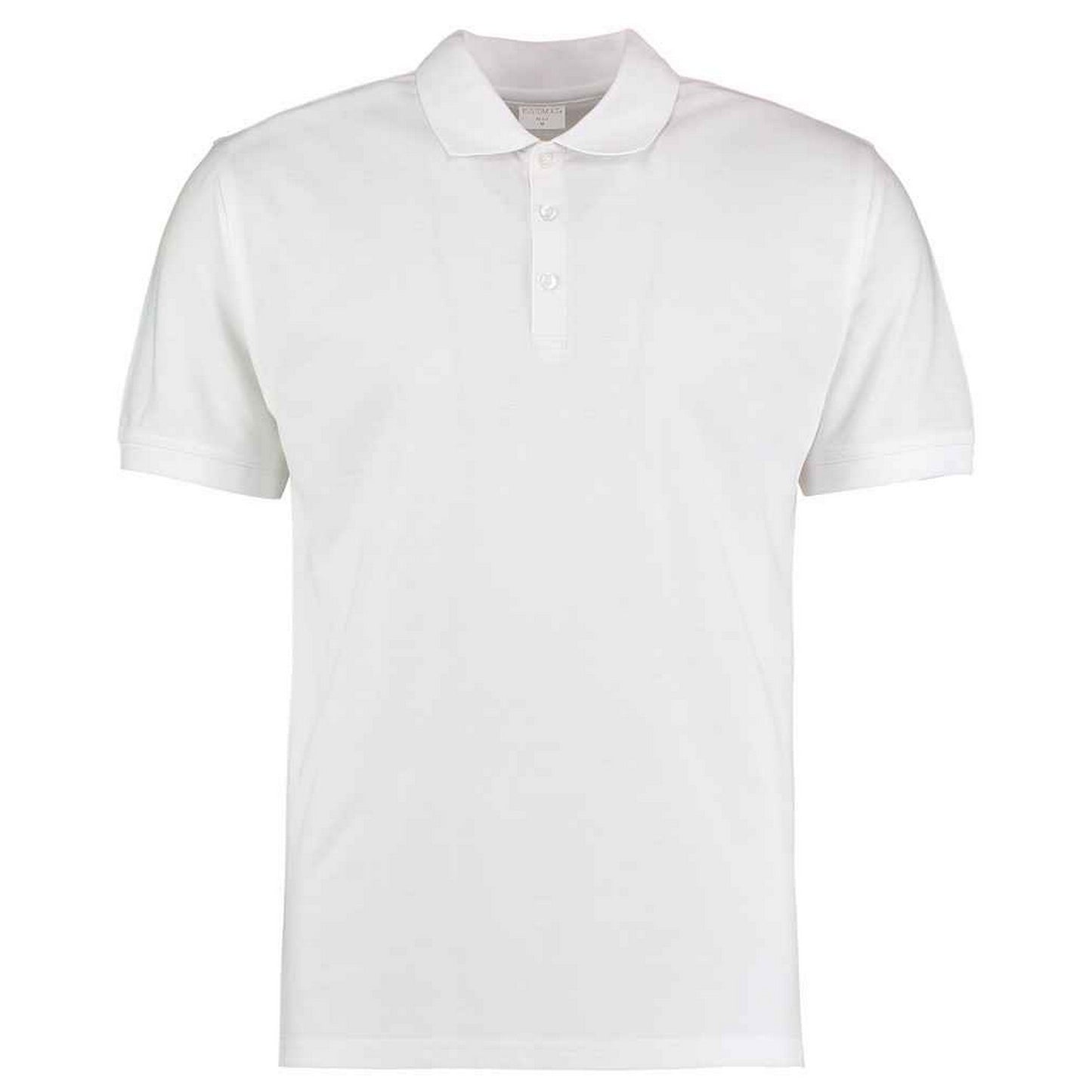 White - Front - Kustom Kit Unisex Adult Klassic Pique Slim Polo Shirt