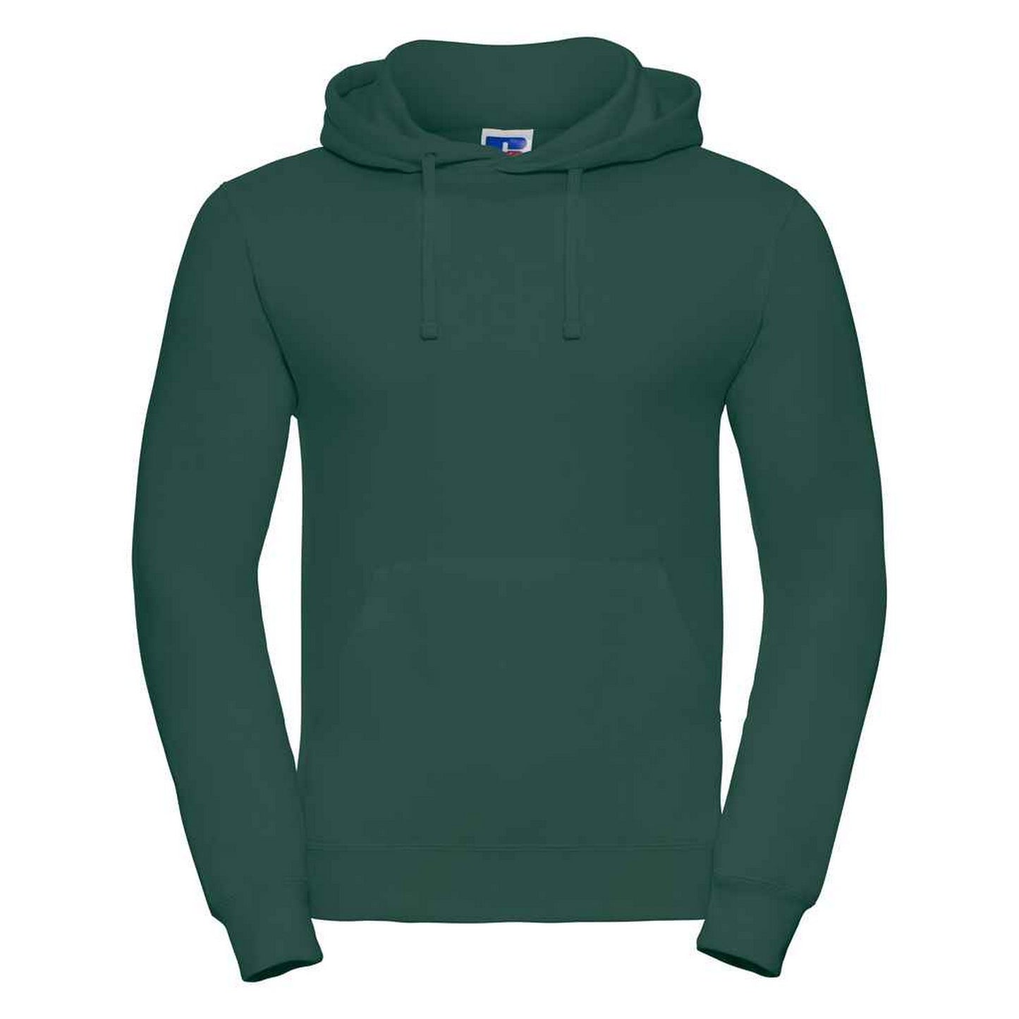 Bottle Green - Front - Russell Mens Plain Hoodie