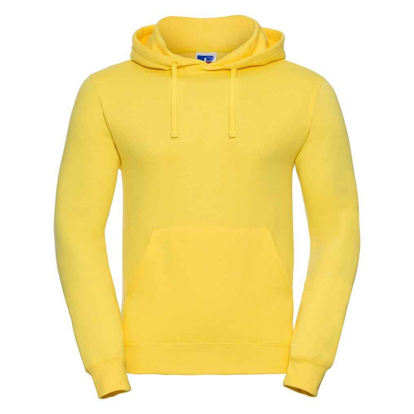 Yellow - Back - Russell Mens Plain Hoodie