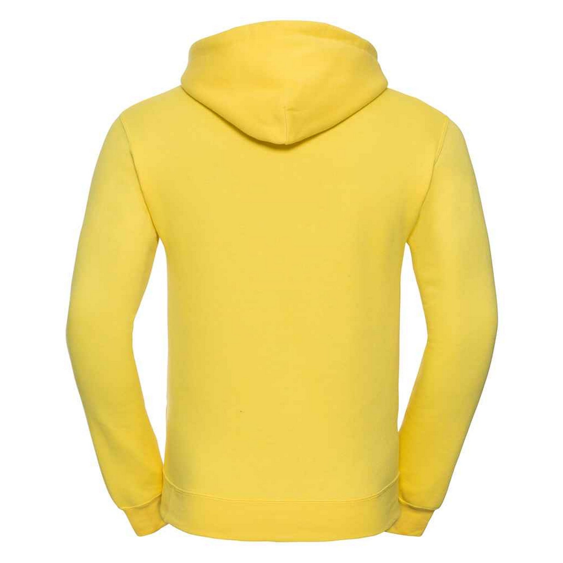 Yellow - Side - Russell Mens Plain Hoodie