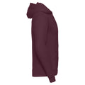 Burgundy - Side - Russell Mens Plain Hoodie