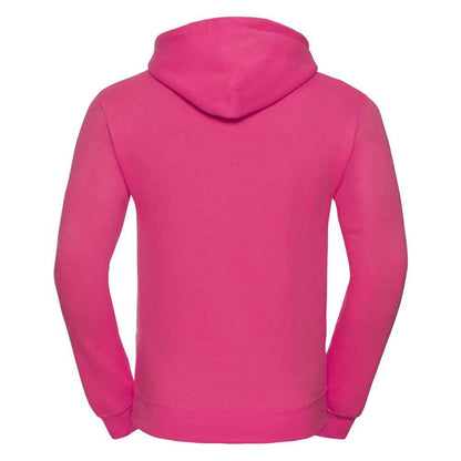 Fuchsia - Back - Russell Mens Plain Hoodie