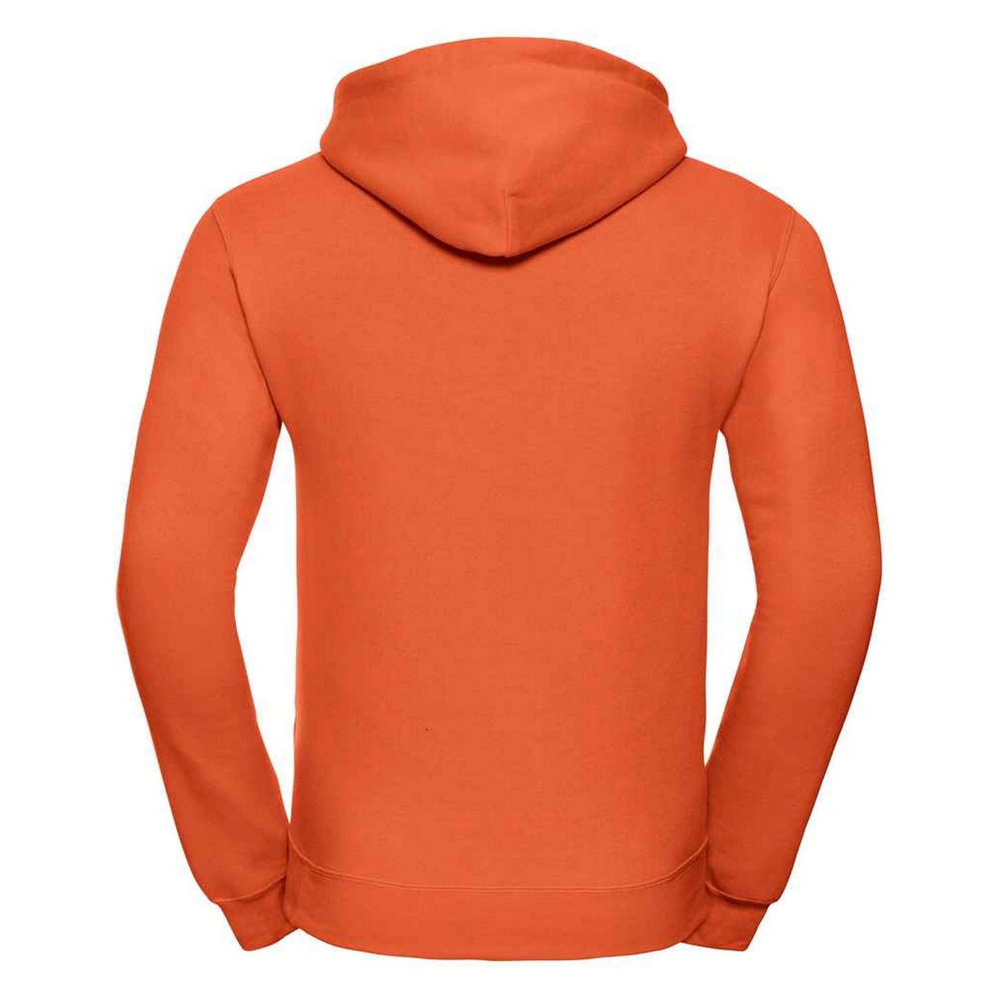 Orange - Back - Russell Mens Plain Hoodie