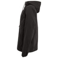 Black - Side - Front Row Unisex Adult Pull Over Half Zip Jacket