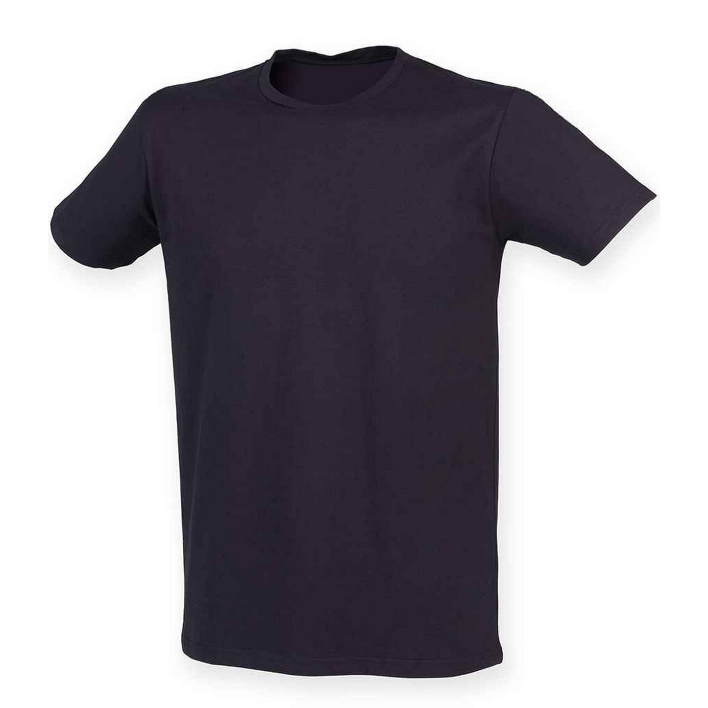 Navy - Front - SF Mens Feel Good Stretch T-Shirt