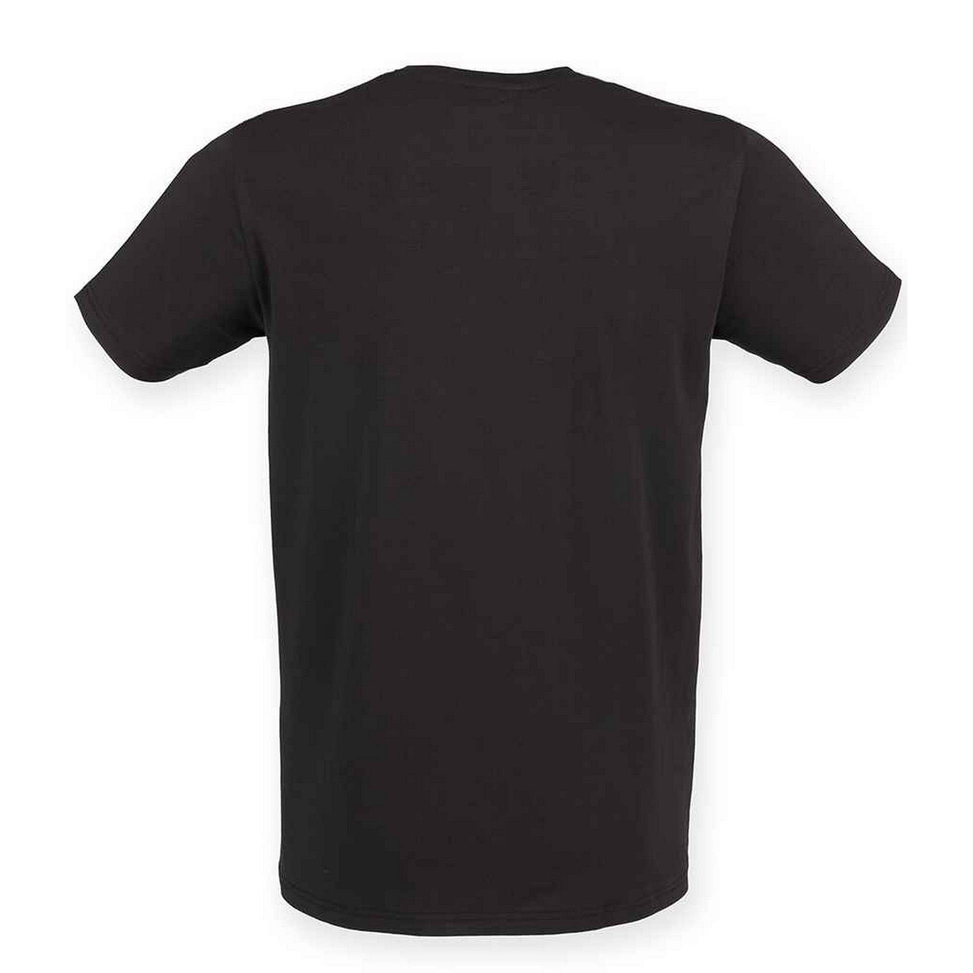 Navy - Back - SF Mens Feel Good Stretch T-Shirt