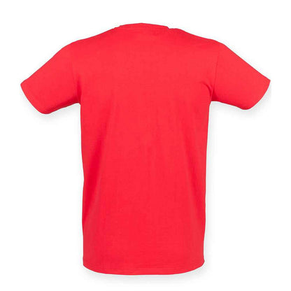 Bright Red - Back - SF Mens Feel Good Stretch T-Shirt