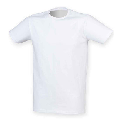 White - Front - SF Mens Feel Good Stretch T-Shirt