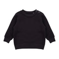 Black - Front - Larkwood Baby Crew Neck Sweatshirt