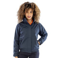 Navy - Back - Result Core Womens-Ladies Channel Jacket