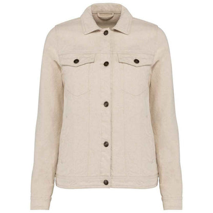 Raw Natural - Front - Native Spirit Womens-Ladies Hemp Jacket