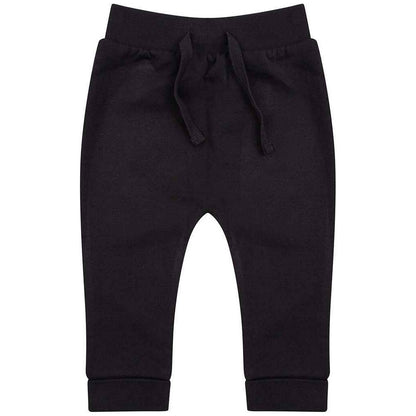 Black - Front - Larkwood Baby Jogging Bottoms