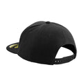 Black-Black-Black - Back - Beechfield Original Flat Peak Snapback Cap