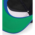Black-Bright Royal Blue - Side - Beechfield Original Flat Peak Snapback Cap