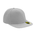 Grey-Grey - Front - Beechfield Original Flat Peak Snapback Cap