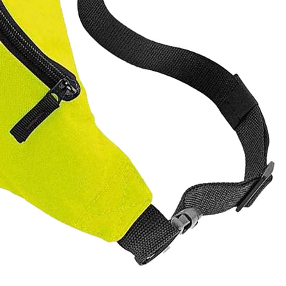 Fluorescent Yellow - Back - Bagbase Belt Waist Bag