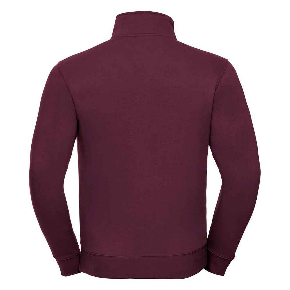 Burgundy - Back - Russell Mens Authentic Sweat Jacket