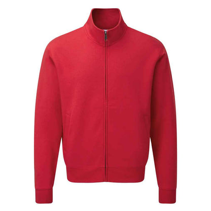 Classic Red - Front - Russell Mens Authentic Sweat Jacket