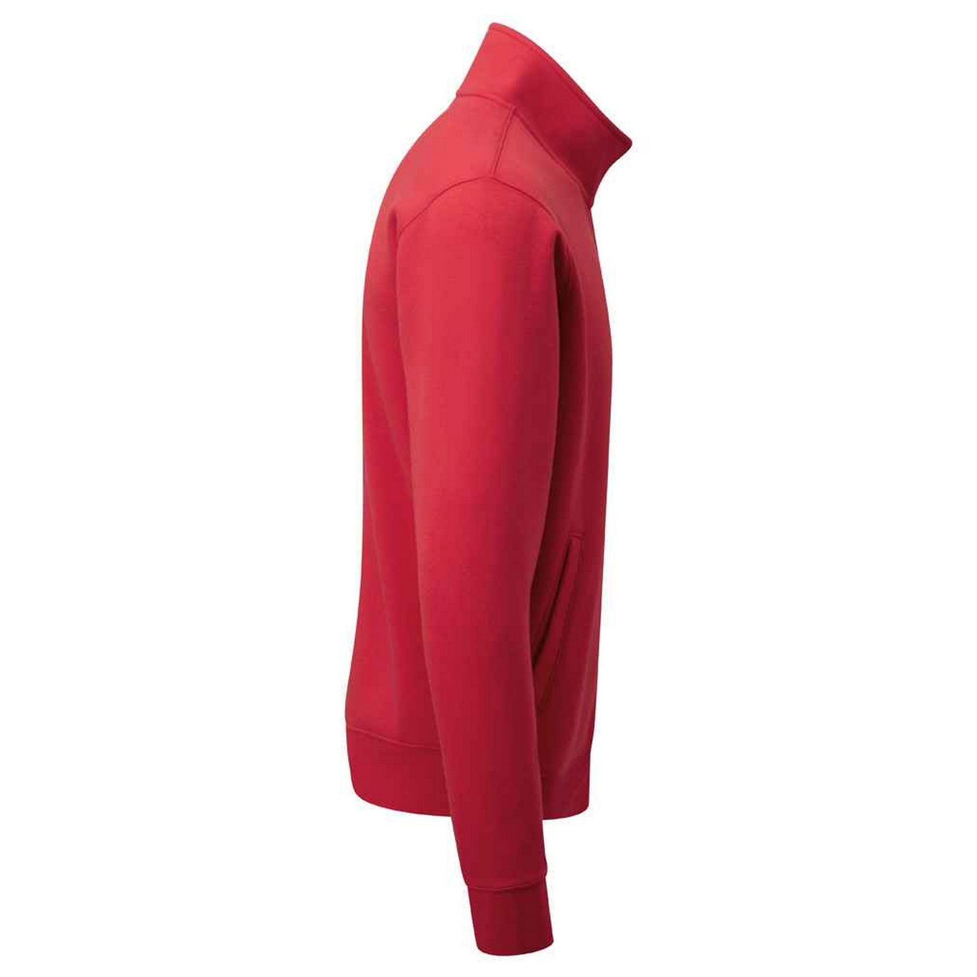 Classic Red - Side - Russell Mens Authentic Sweat Jacket