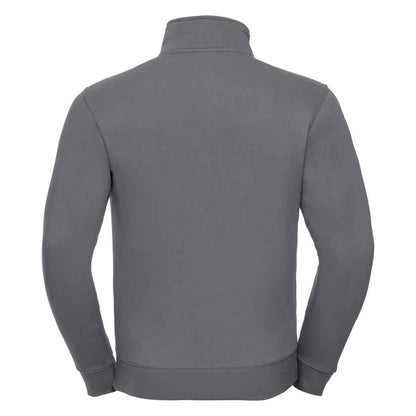 Convoy Grey - Back - Russell Mens Authentic Sweat Jacket