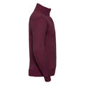 Burgundy - Side - Russell Mens Authentic Sweat Jacket