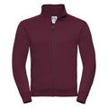 Burgundy - Front - Russell Mens Authentic Sweat Jacket