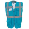 Sapphire Blue - Front - Yoko Unisex Adult Executive Hi-Vis Waistcoat