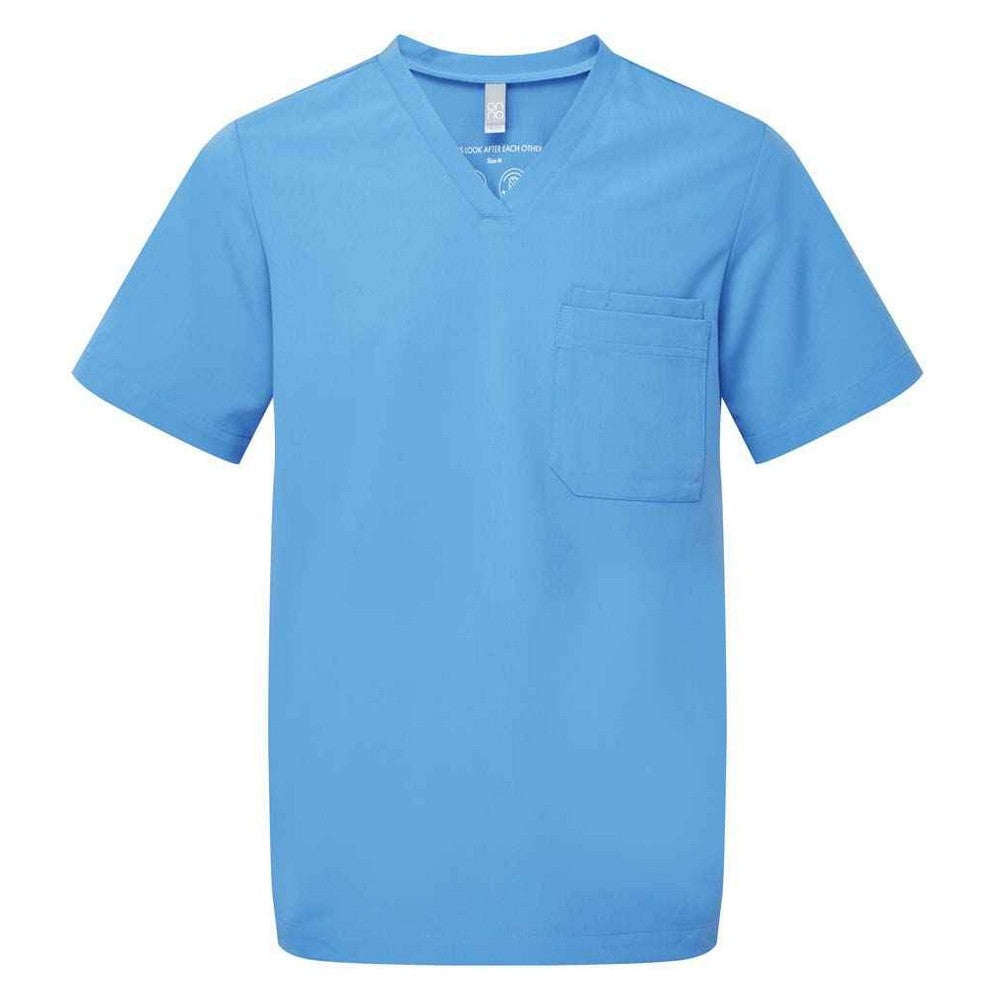 Ceil Blue - Front - Onna Mens Limitless Onna-Stretch Work Tunic
