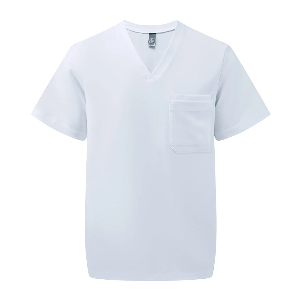 Vital White - Front - Onna Mens Limitless Onna-Stretch Work Tunic