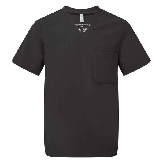 Black - Front - Onna Mens Limitless Onna-Stretch Work Tunic