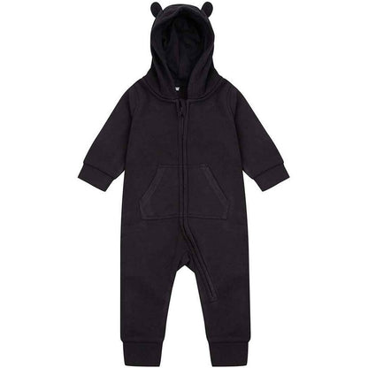 Black - Front - Larkwood Toddler Fleece All-In-One Nightwear