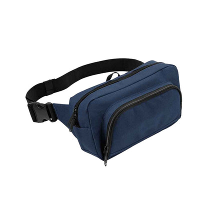 French Navy - Front - Bagbase Polyester Waist Bag