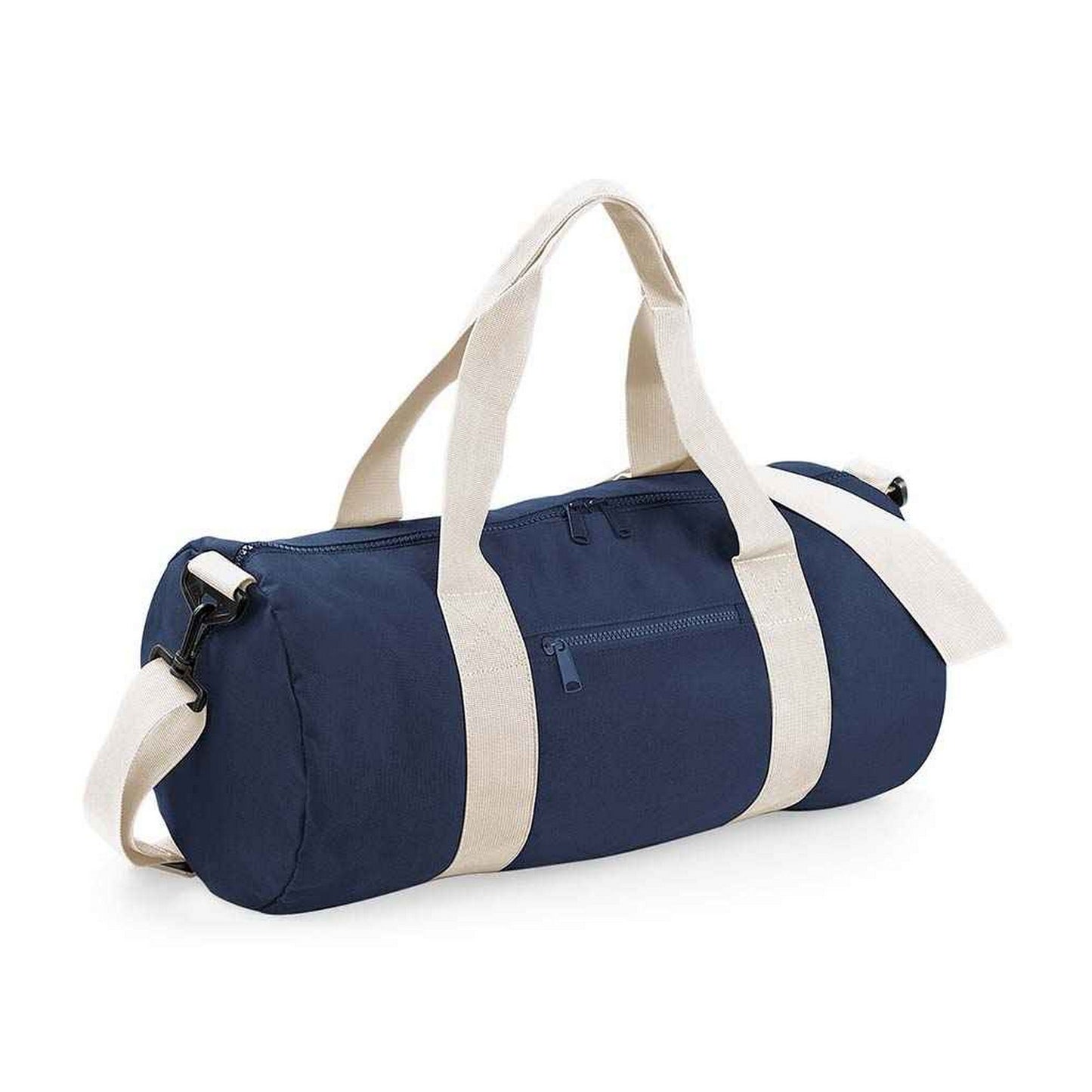 French Navy-Off White - Front - Bagbase Original Duffle Bag