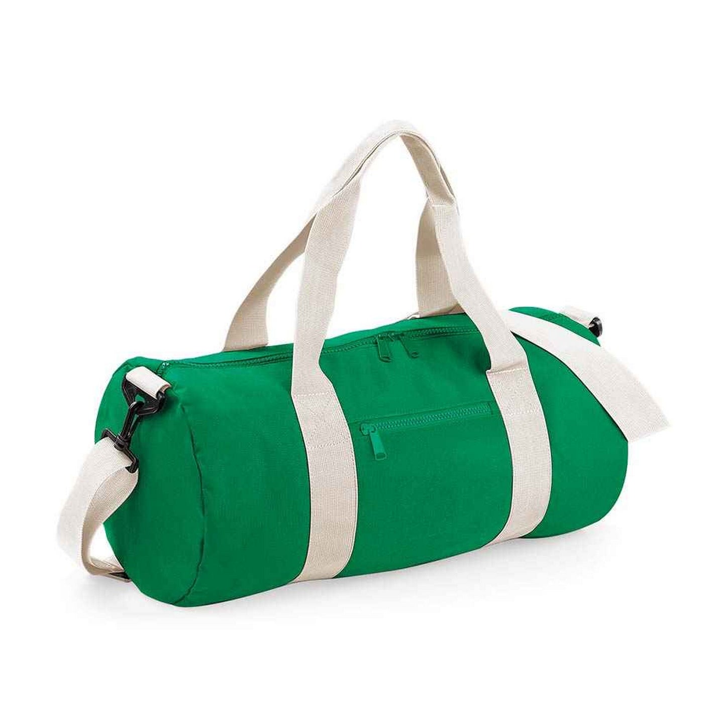 Kelly Green-Off White - Front - Bagbase Original Duffle Bag