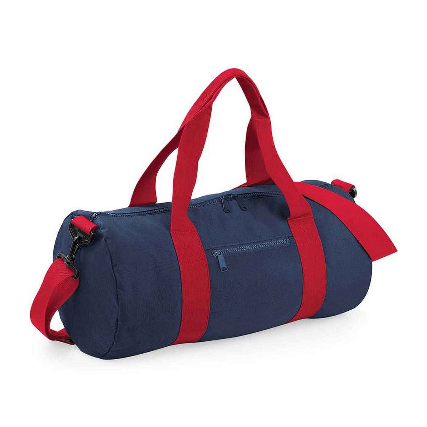 French Navy-Classic Red - Front - Bagbase Original Duffle Bag