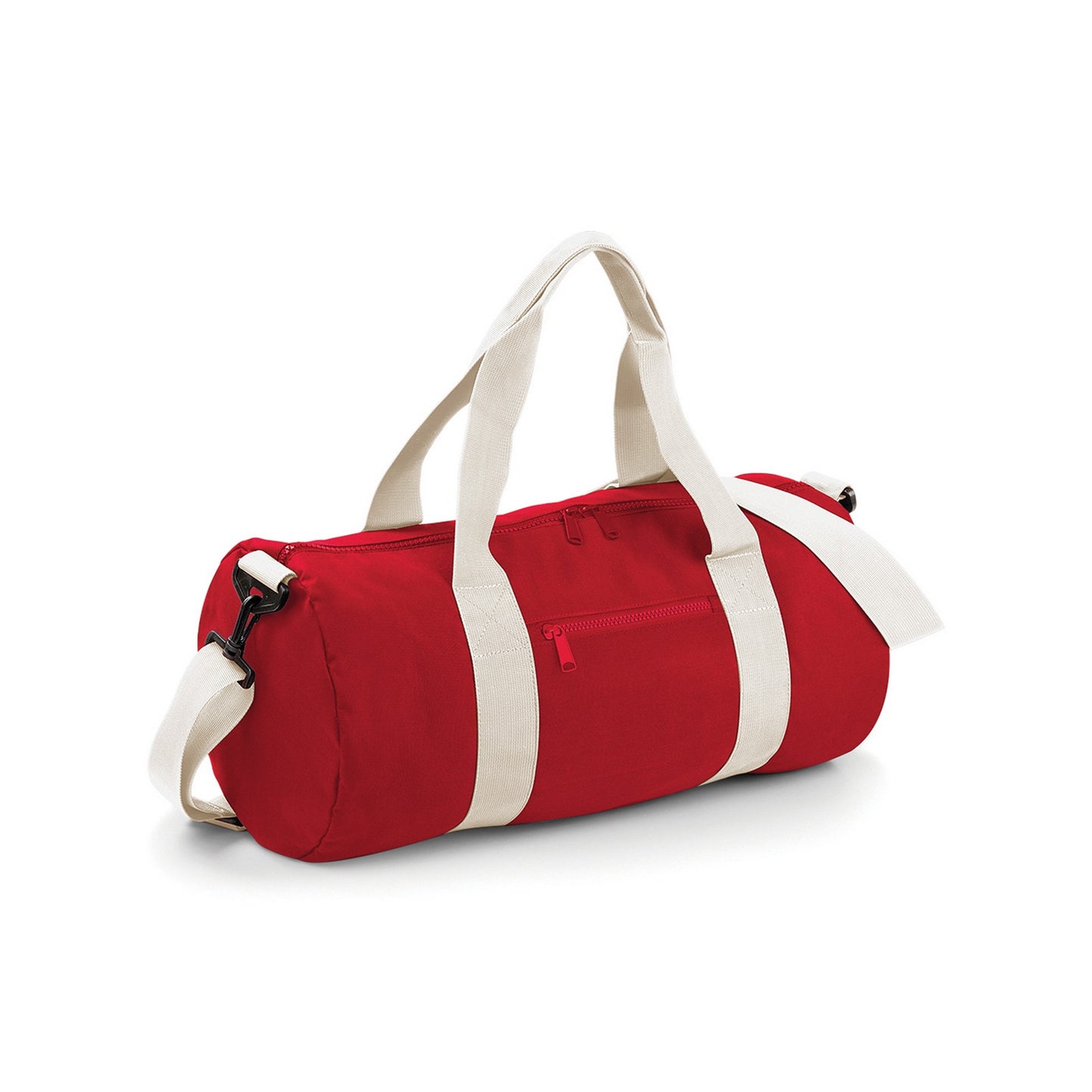 Classic Red-Off White - Front - Bagbase Original Duffle Bag