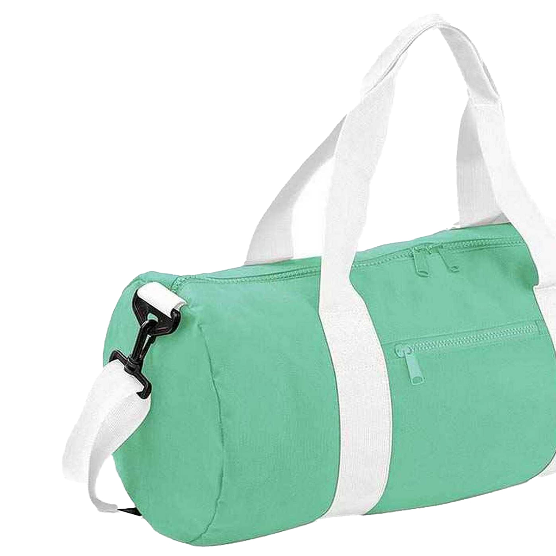 Mint-White - Back - Bagbase Original Duffle Bag
