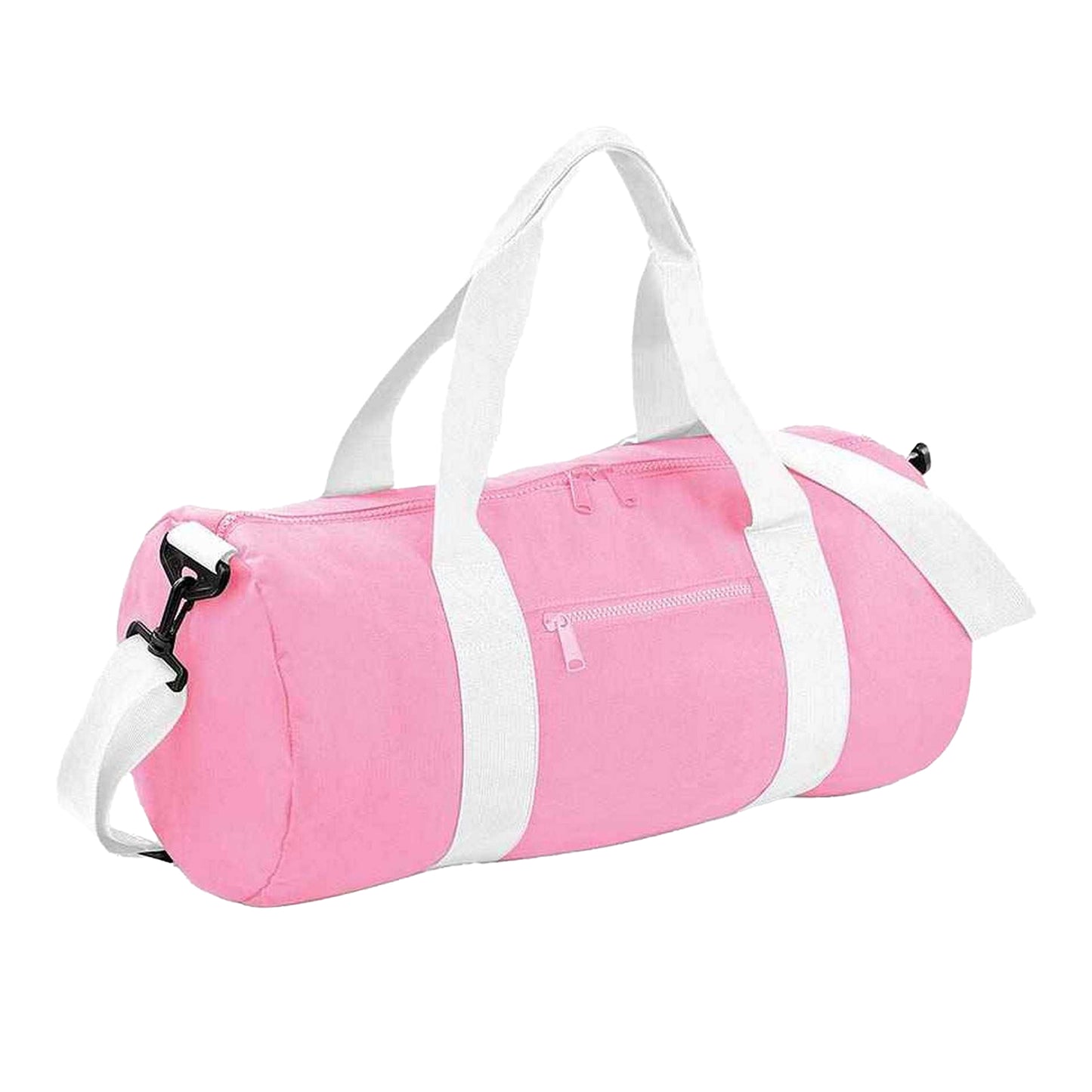 Classic Pink-White - Front - Bagbase Original Duffle Bag