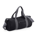 Black-Grey - Front - Bagbase Original Duffle Bag