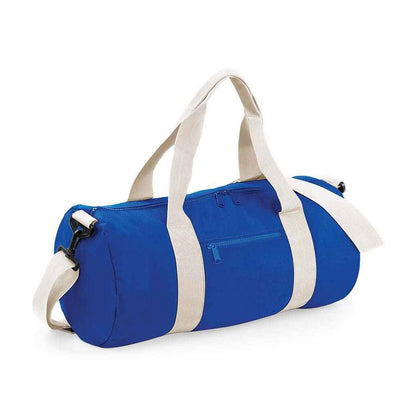 Bright Royal Blue-Off White - Front - Bagbase Original Duffle Bag