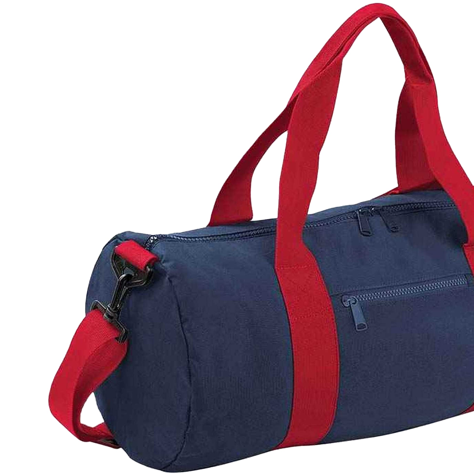 French Navy-Classic Red - Back - Bagbase Original Duffle Bag