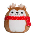 Mid Brown - Front - Mumbles Squidgy Deer Christmas Plush Toy