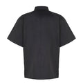 Black - Back - Premier Unisex Adult Stud Front Short-Sleeved Chef Jacket