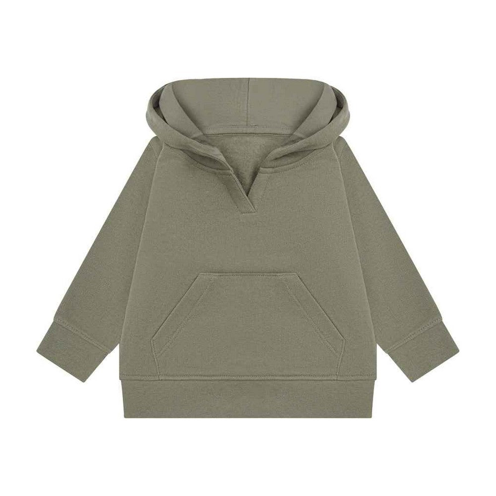 Khaki Green - Front - Larkwood Childrens-Kids Sustainable Hoodie