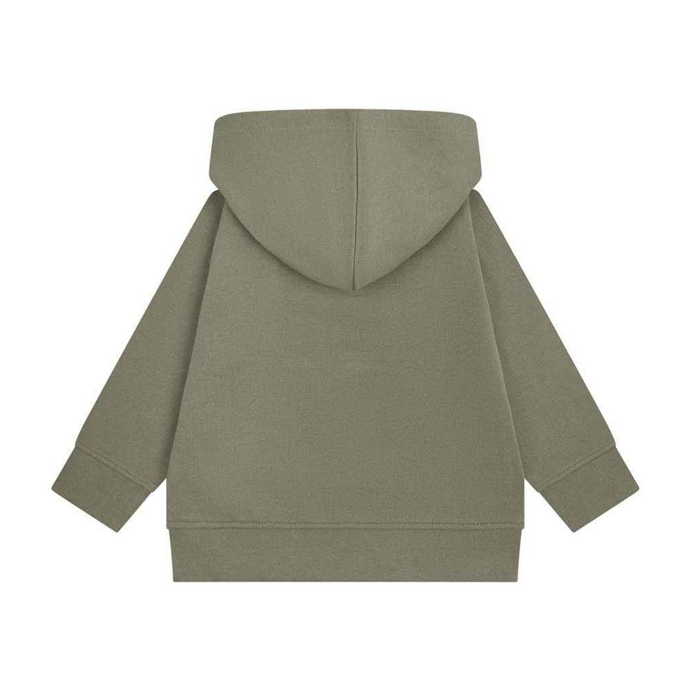Khaki Green - Back - Larkwood Childrens-Kids Sustainable Hoodie